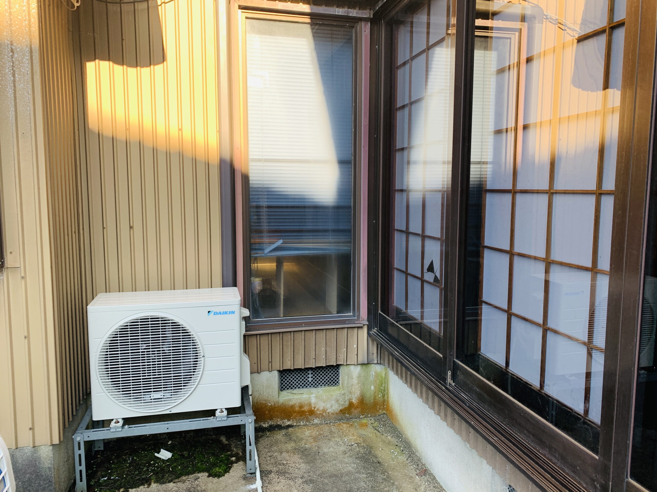 交換後の外機